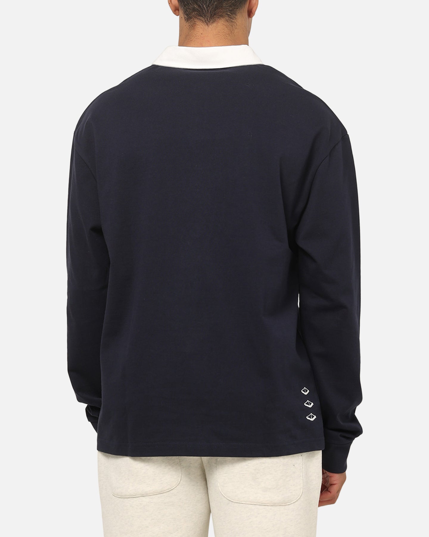 Vouseti Post Game Long Sleeve Polo Shirt Navy