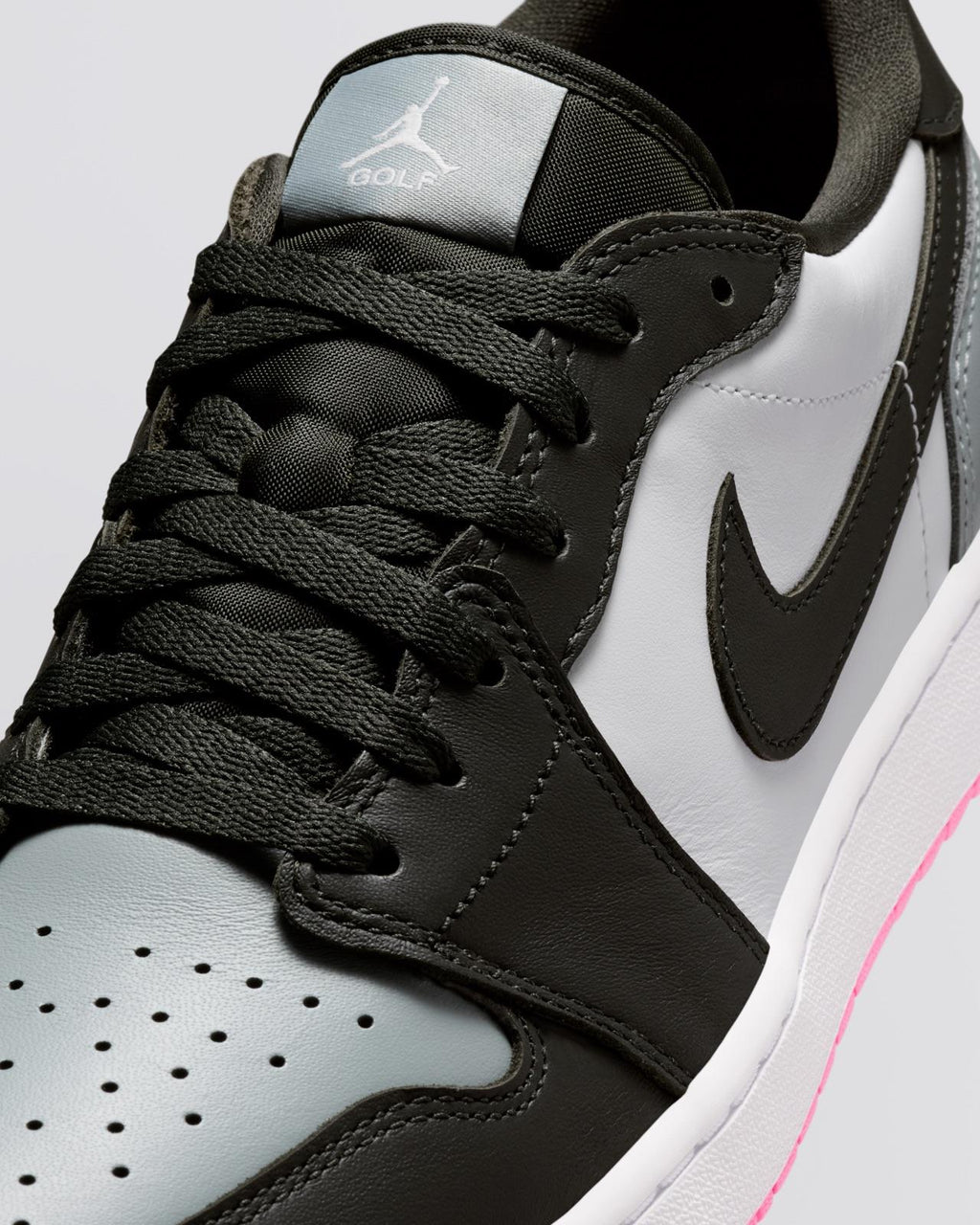 Air Jordan 1 Low Spikeless Golf Shoes White/Sequioa/Light Pumice/Pink Glow