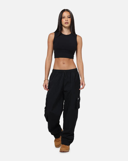 Nike Women's Sportswear Essential High-Rise Woven Cargo Pants Black/White