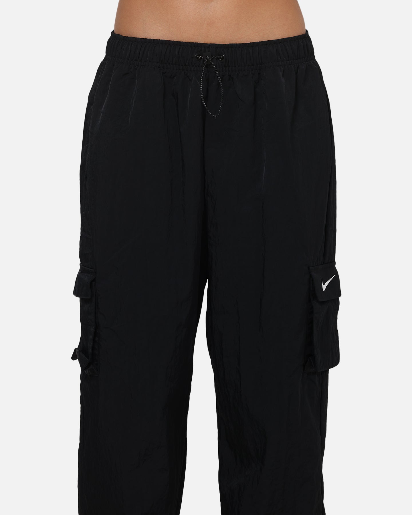 Nike Women's Sportswear Essential High-Rise Woven Cargo Pants Black/White