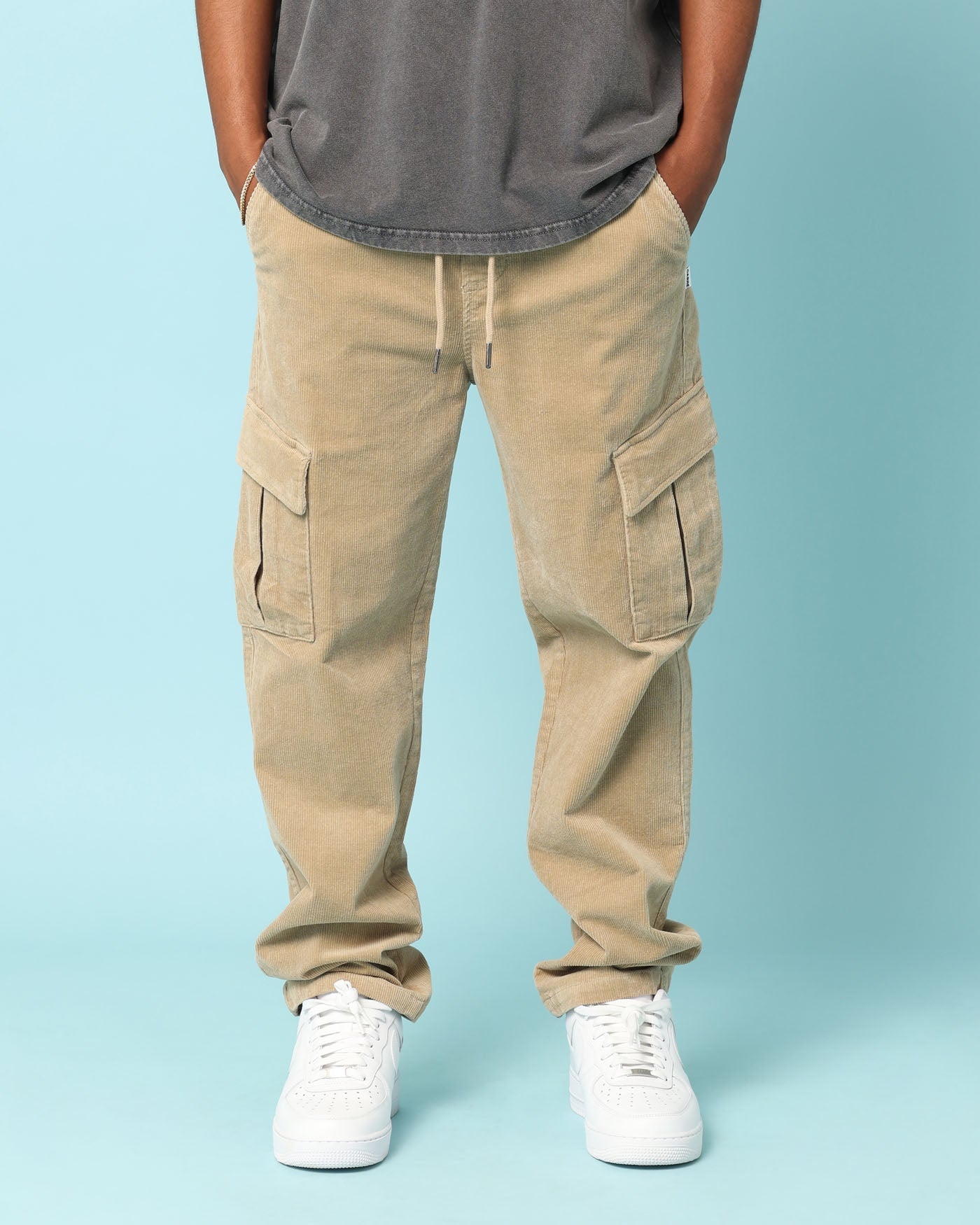 Carré Bande Corduroy Cargo Pants Stone