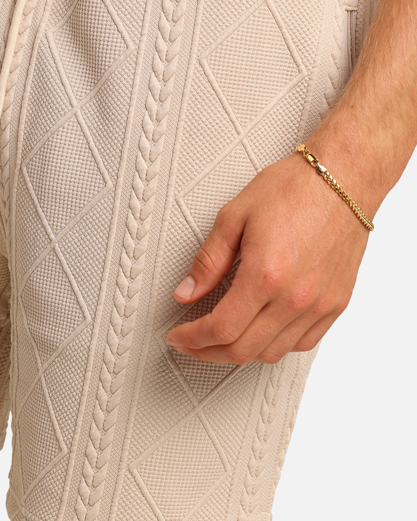 XXIII Danny Knit Shorts Beige