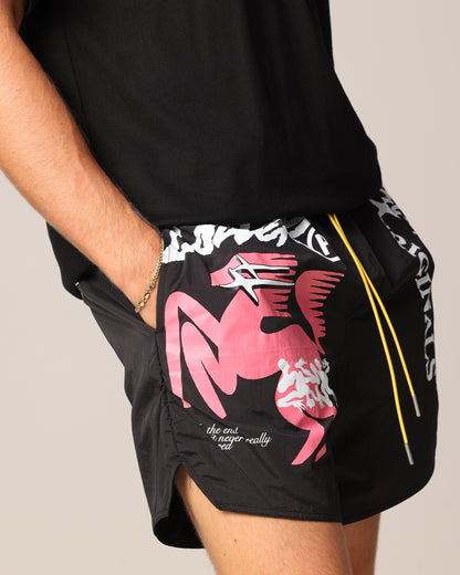 Loiter Rodeo Walk Shorts Black