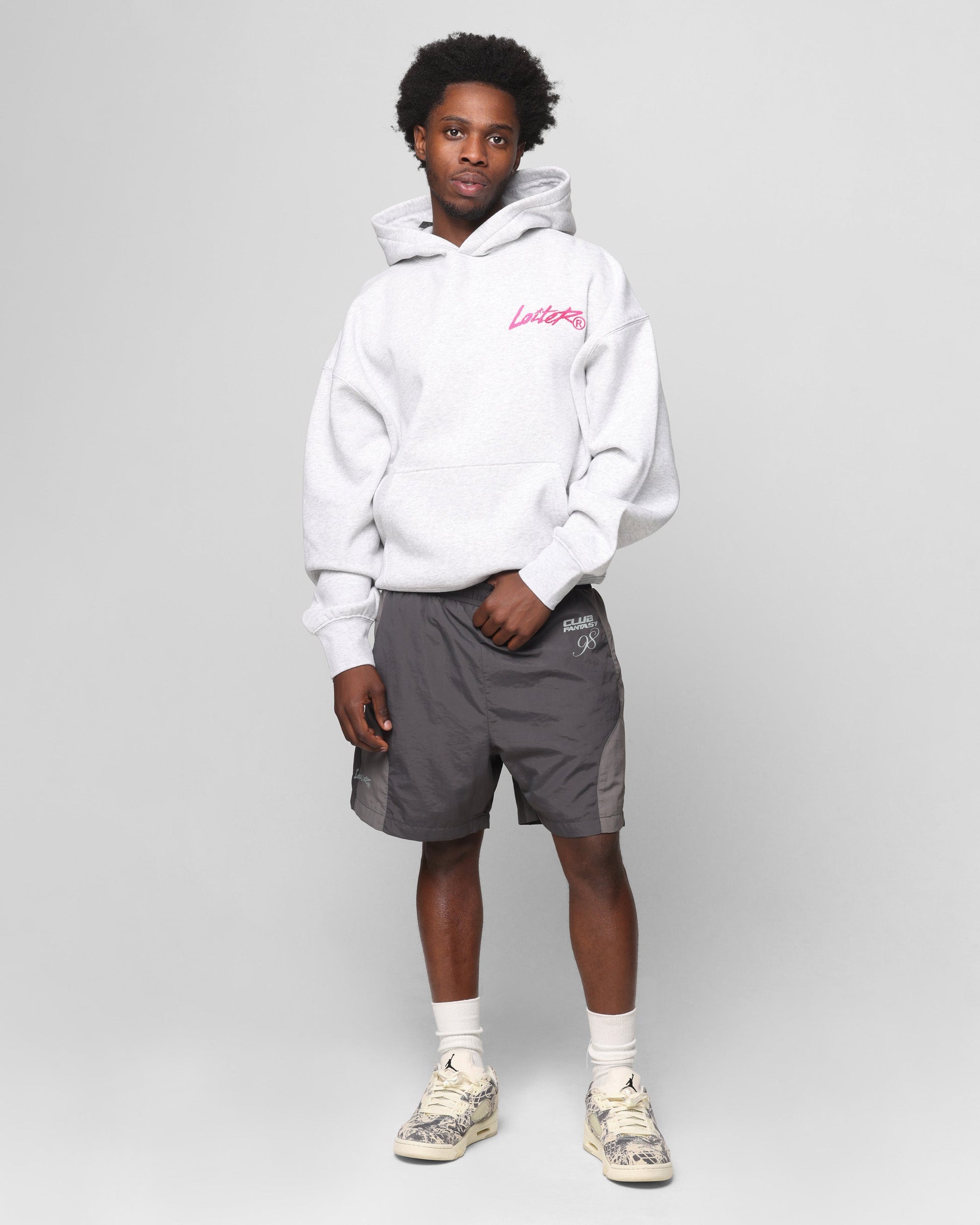 Loiter Subculture Panel Shorts Charcoal