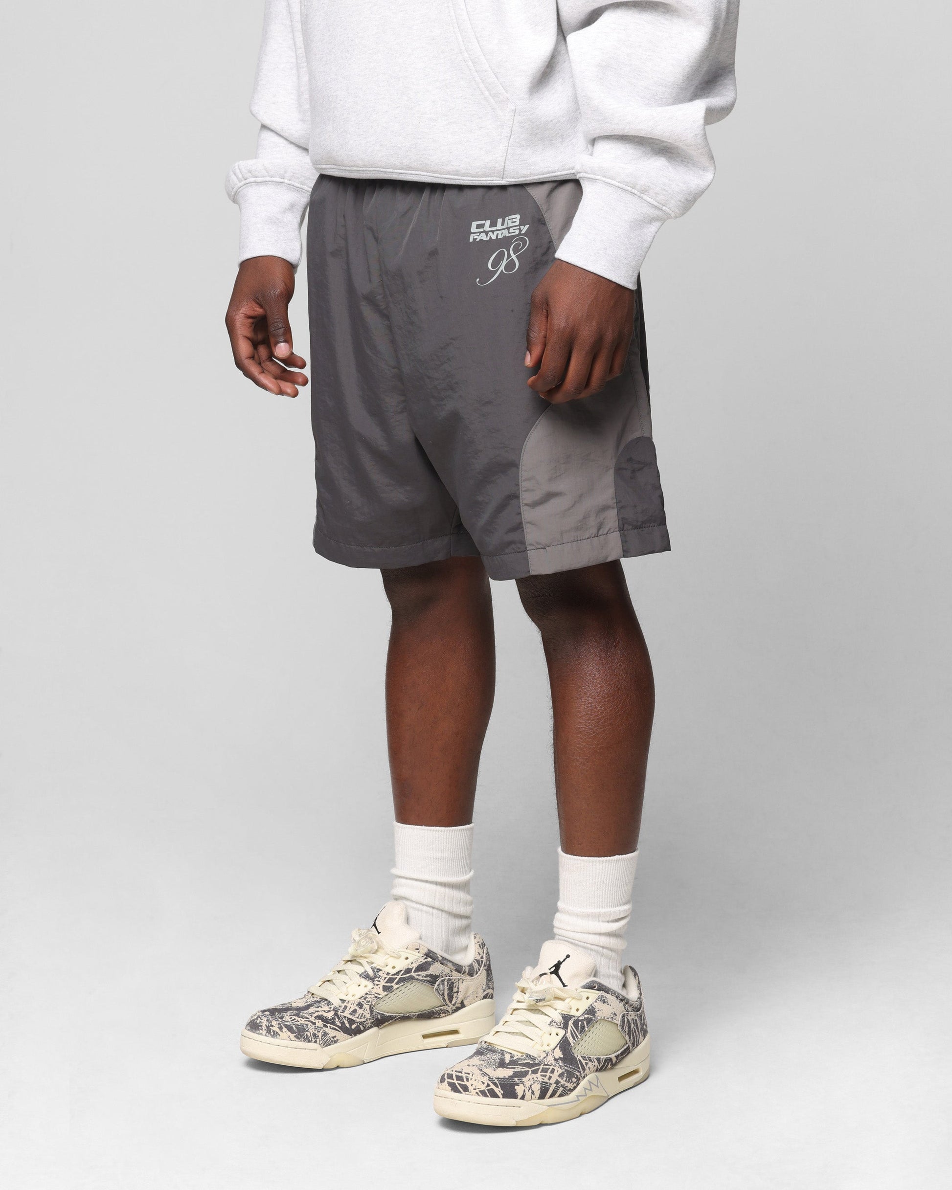 Loiter Subculture Panel Shorts Charcoal