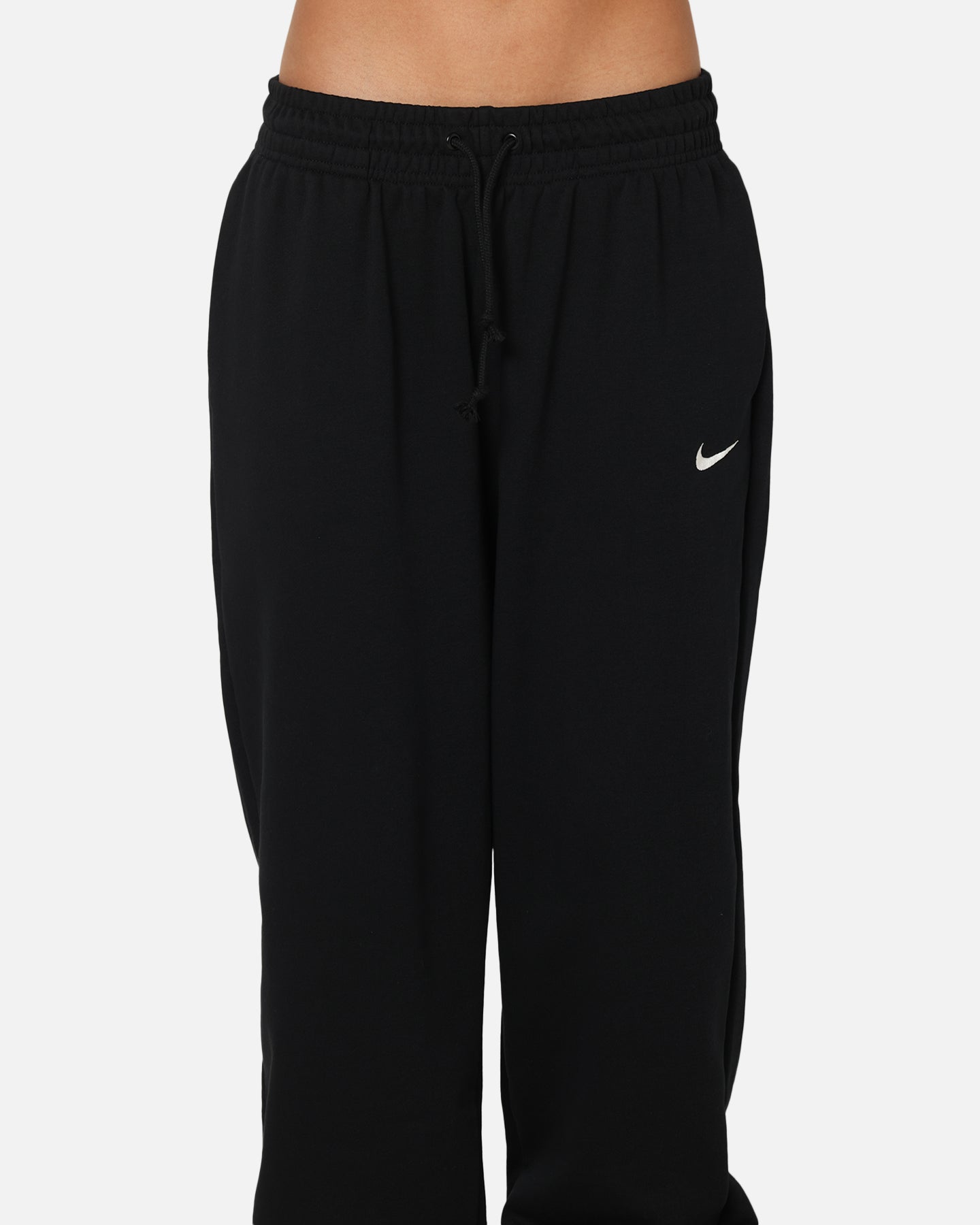 Nike Women's Sportswear Phoenix Fleece Oversized French Terry Sweatpants Black/Sail