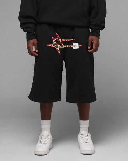 Loiter Hybrid Premium Shorts Black/Leopard