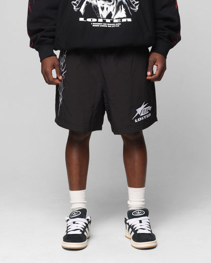 Loiter Cyber Beach Shorts Black