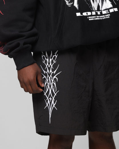 Loiter Cyber Beach Shorts Black