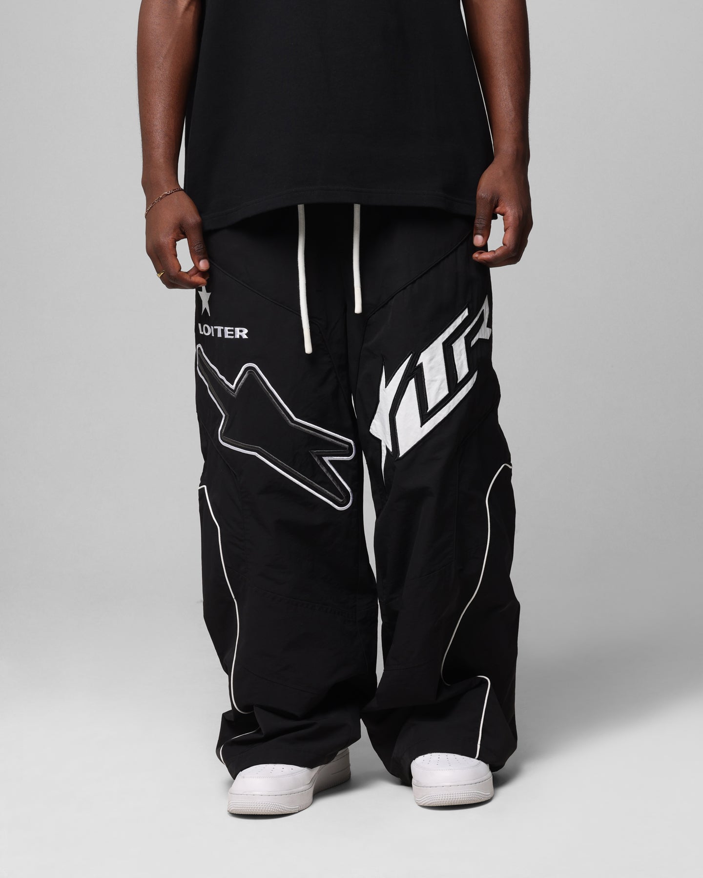 Loiter Motocross Parachute Pants Black