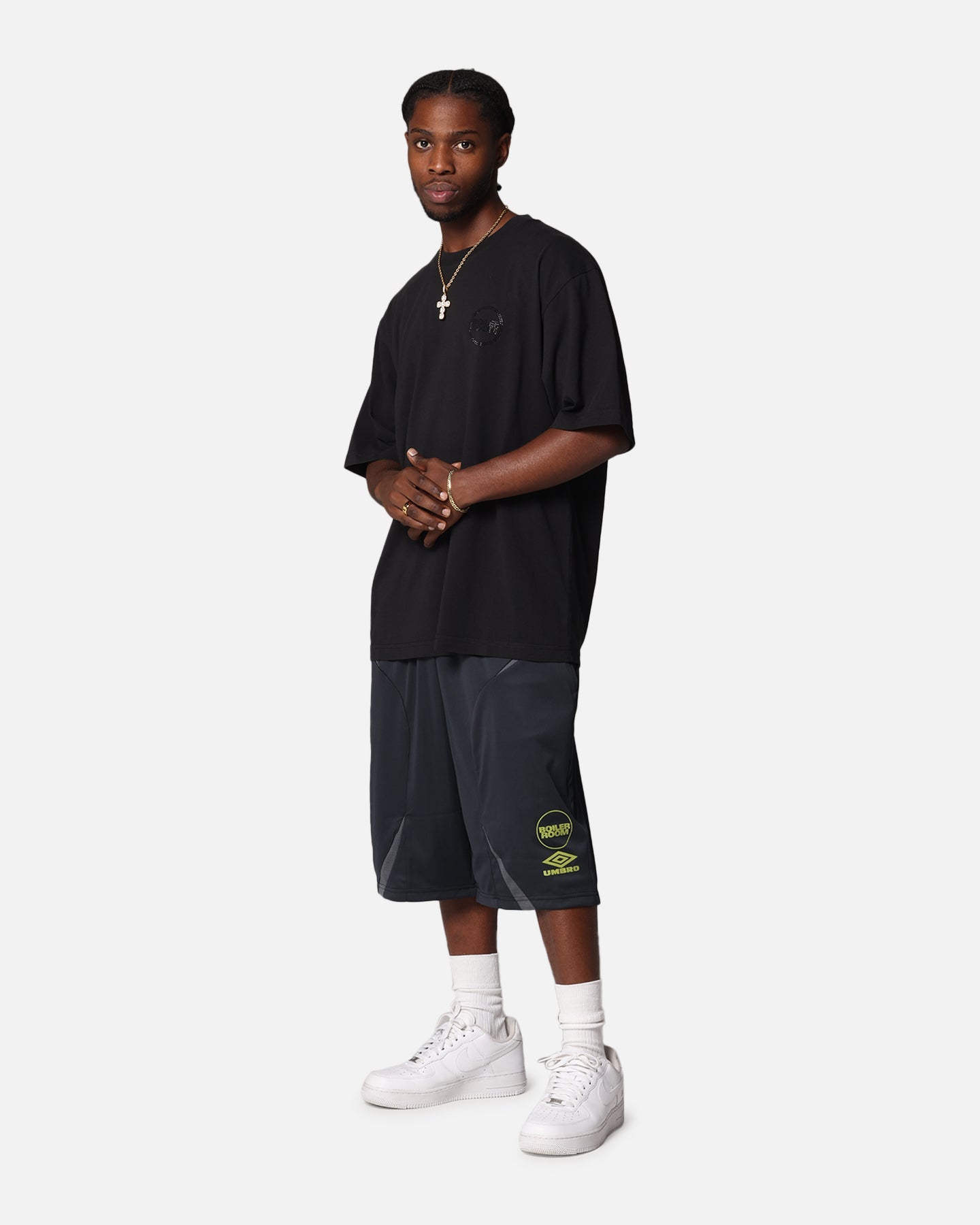 Boiler Room X Umbro Football Shorts Black