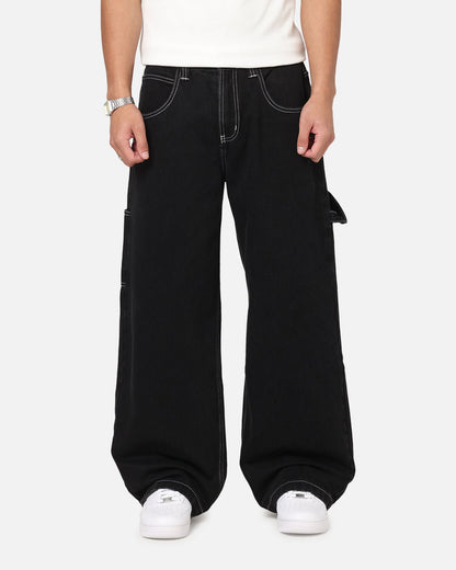 Saint Morta Amplus Fray Carpenter Jeans Contrast Black