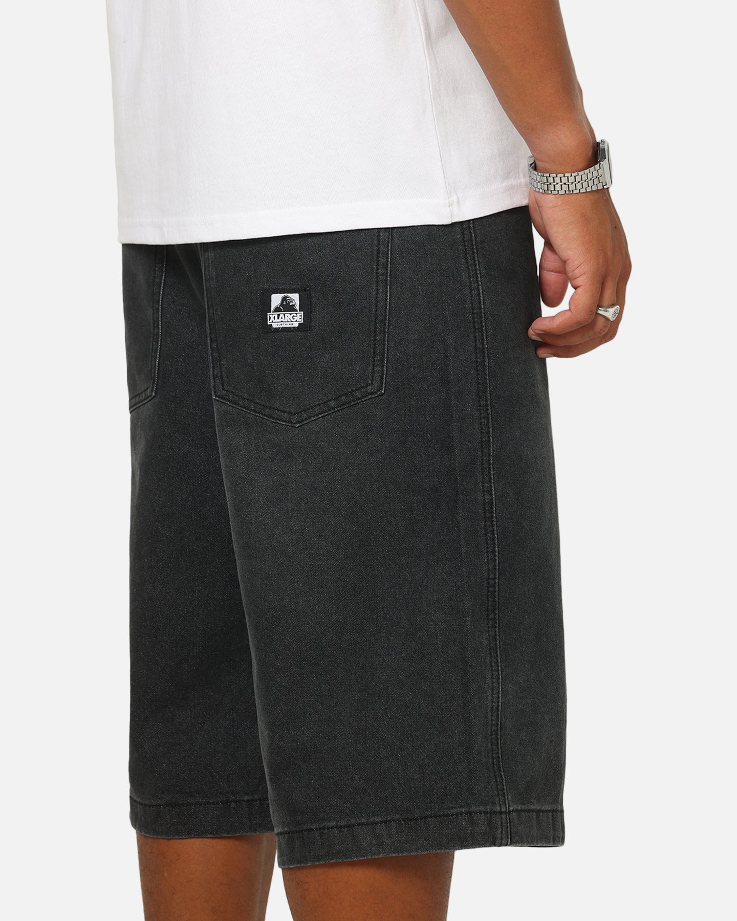 X-Large Baggy Bull Denim 91 Shorts Faded Black