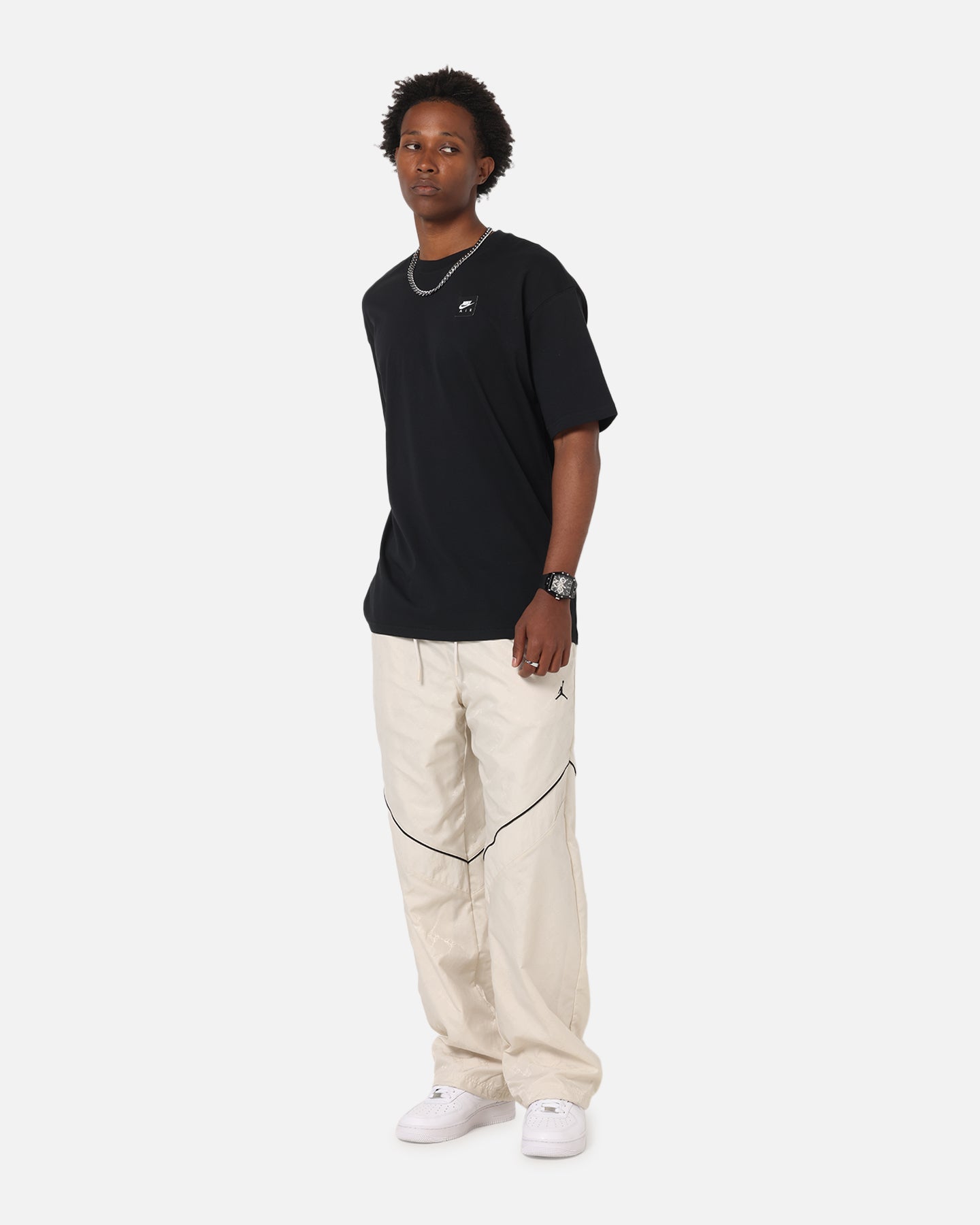 Jordan Brooklyn Printed Draft Pants Lt Orewood Brown