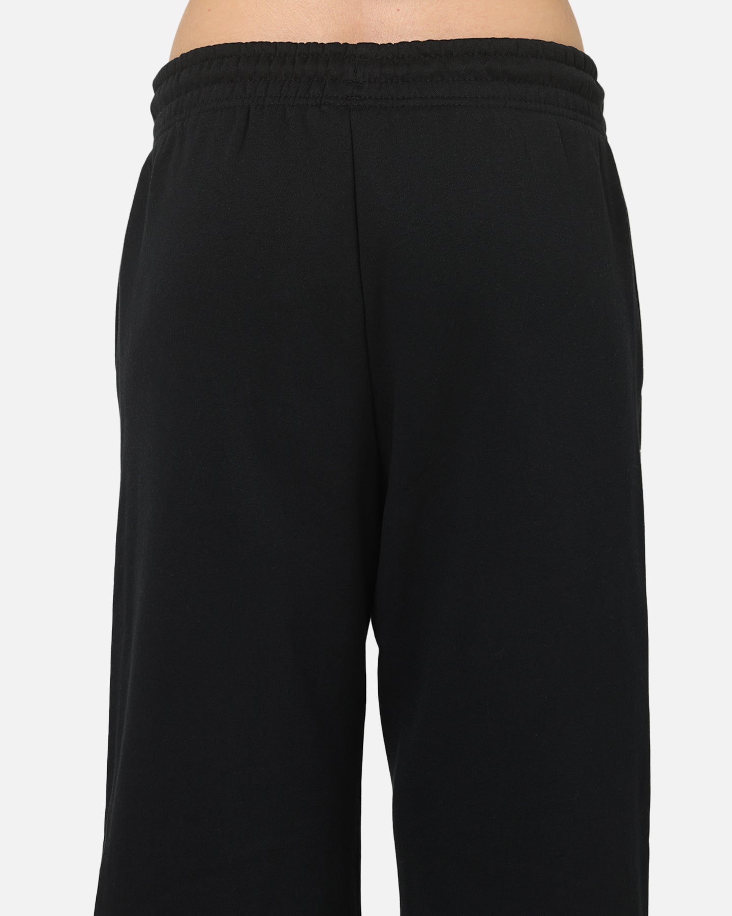 Nike Women's Sportswear Phoenix Fleece High-Waisted Wide-Leg Logo Pants Black/Summit White
