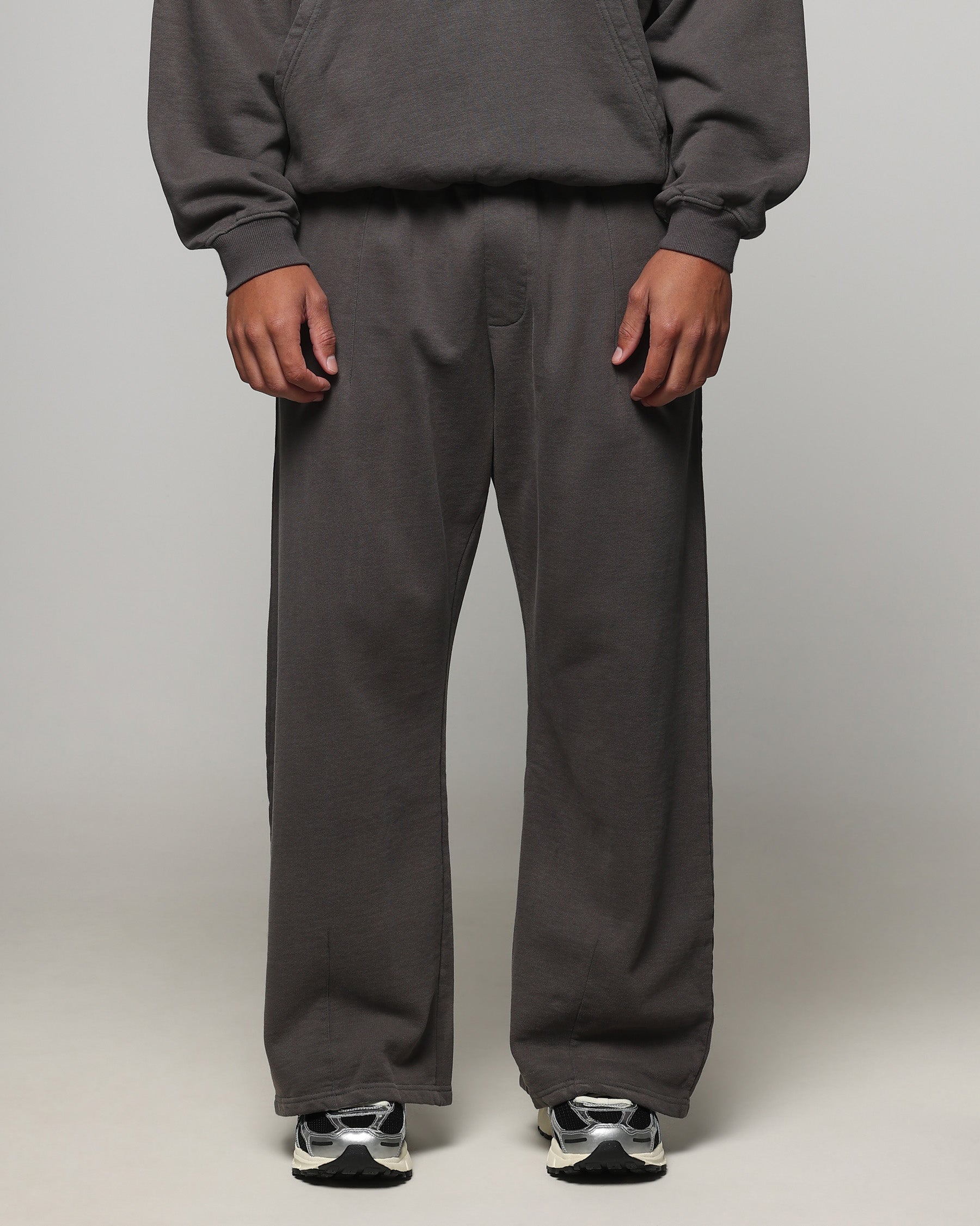 American Thrift Wide Leg Pants Washed Charcoal