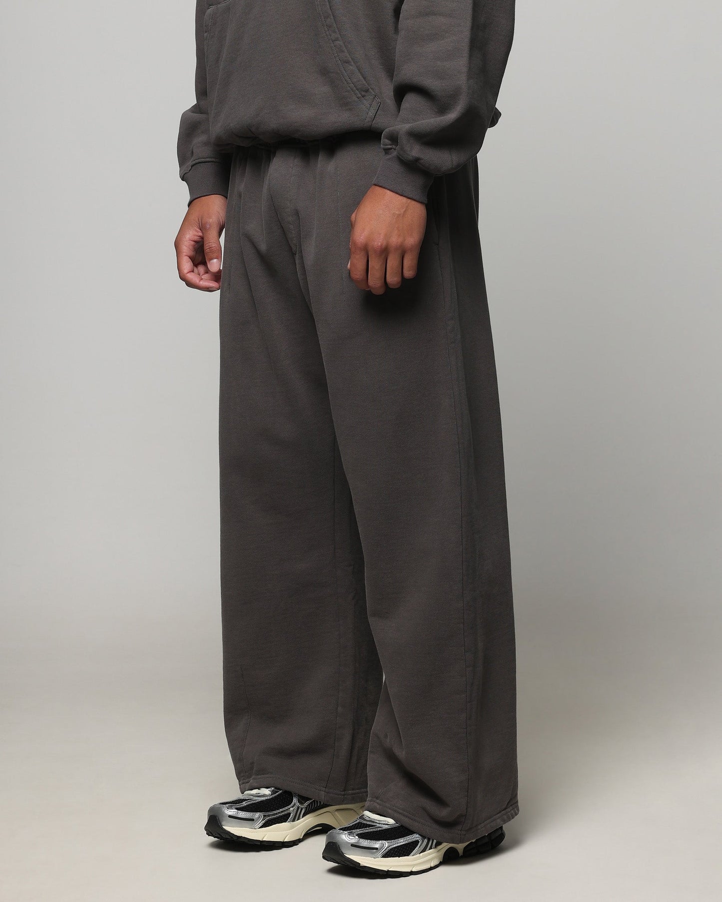American Thrift Wide Leg Pants Washed Charcoal
