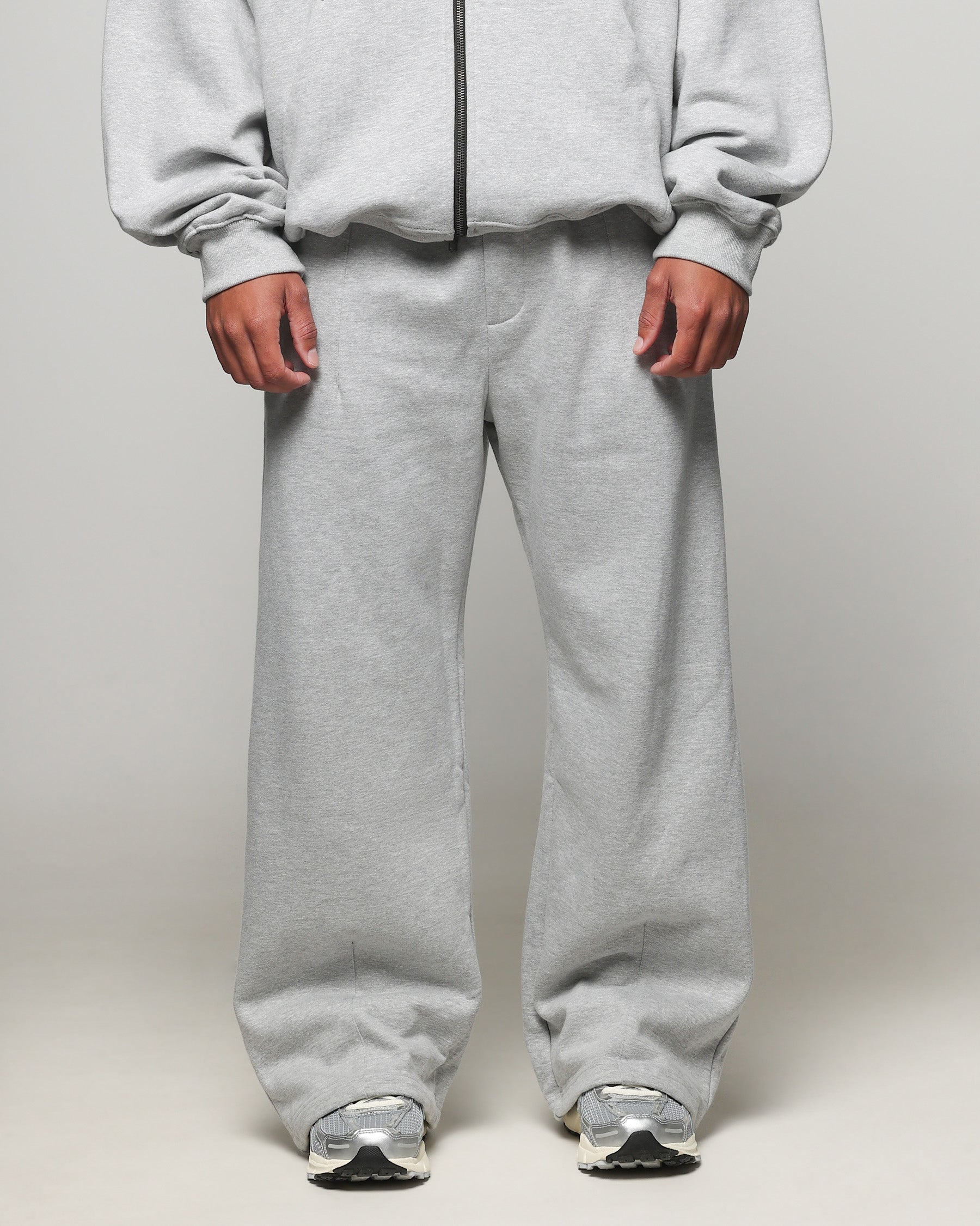 American Thrift Wide Leg Pants Grey Heather
