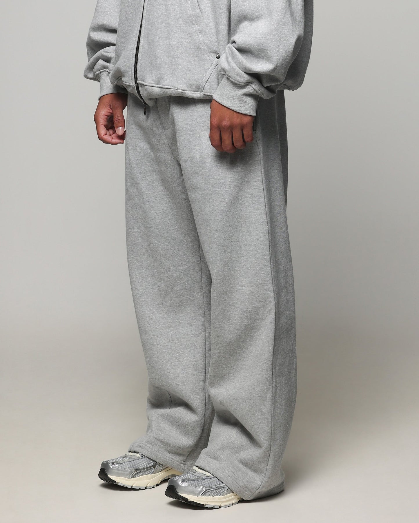 American Thrift Wide Leg Pants Grey Heather