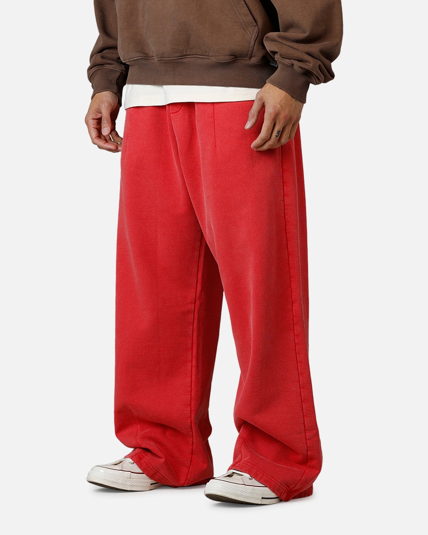 American Thrift Wide Leg Pants Washed Red