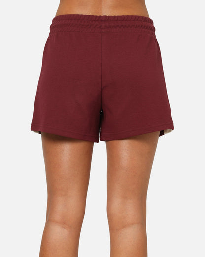 Puma Women's T7 Pintuck Shorts Ruby