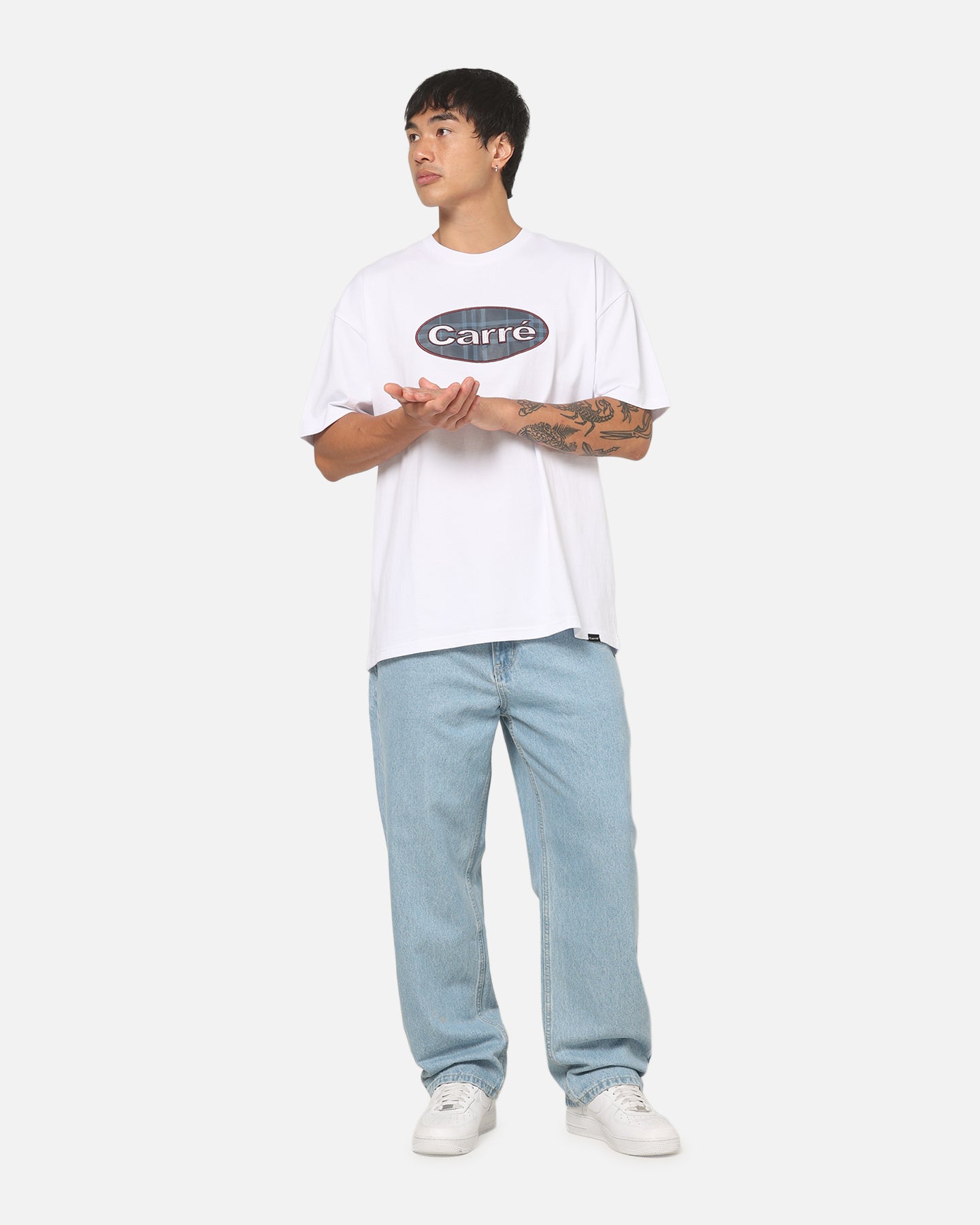 Carre Union Straight Fit Jeans Light Wash Blue
