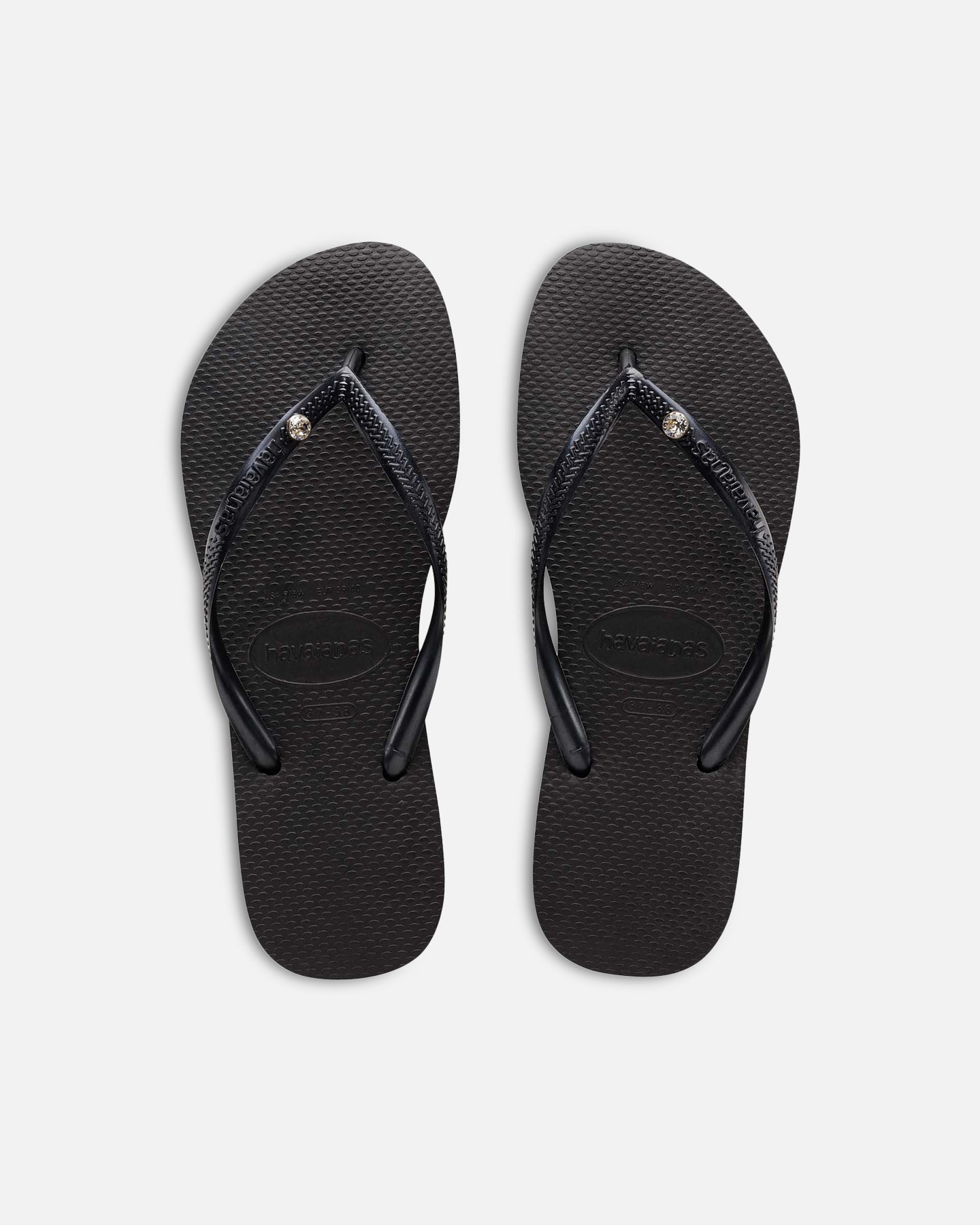 Havaianas Women's Slim Crystal Thongs Black