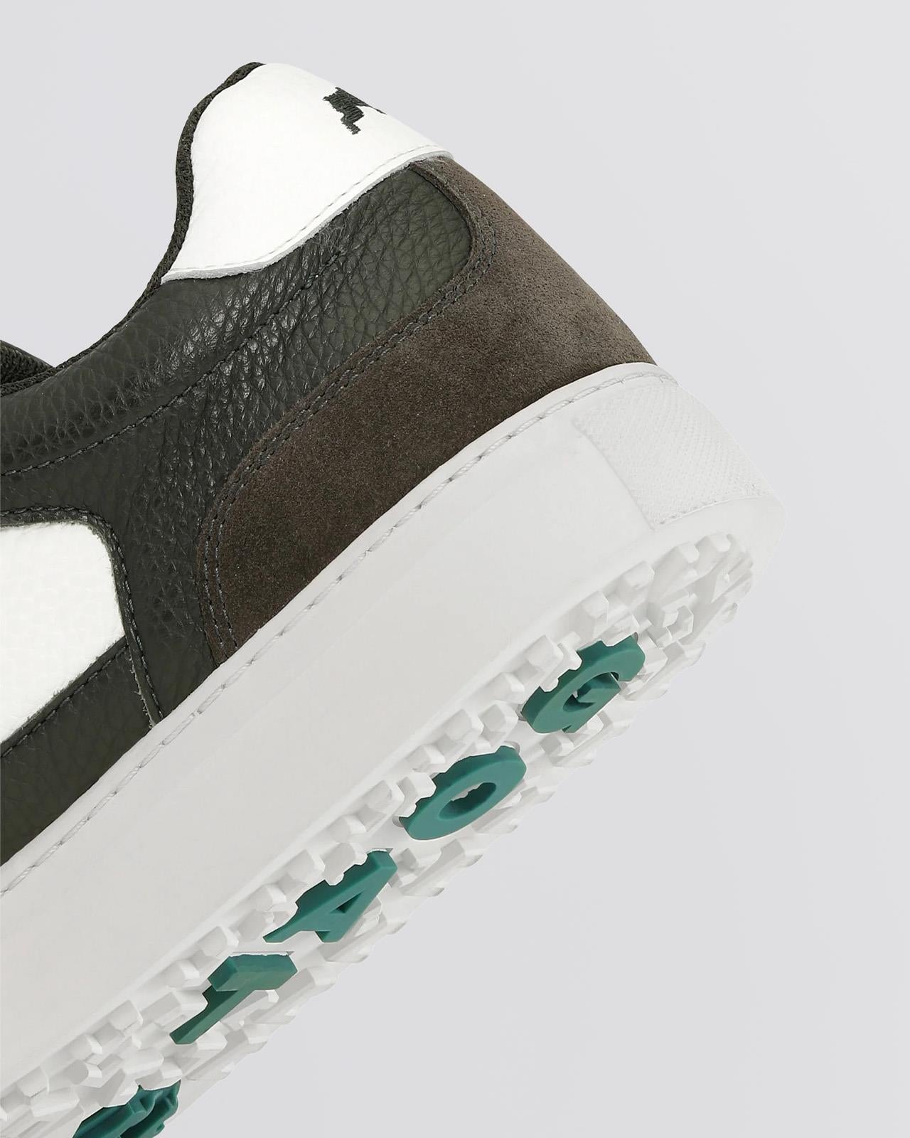 The Contour Collection Golf Shoes Dark Green/White Leather