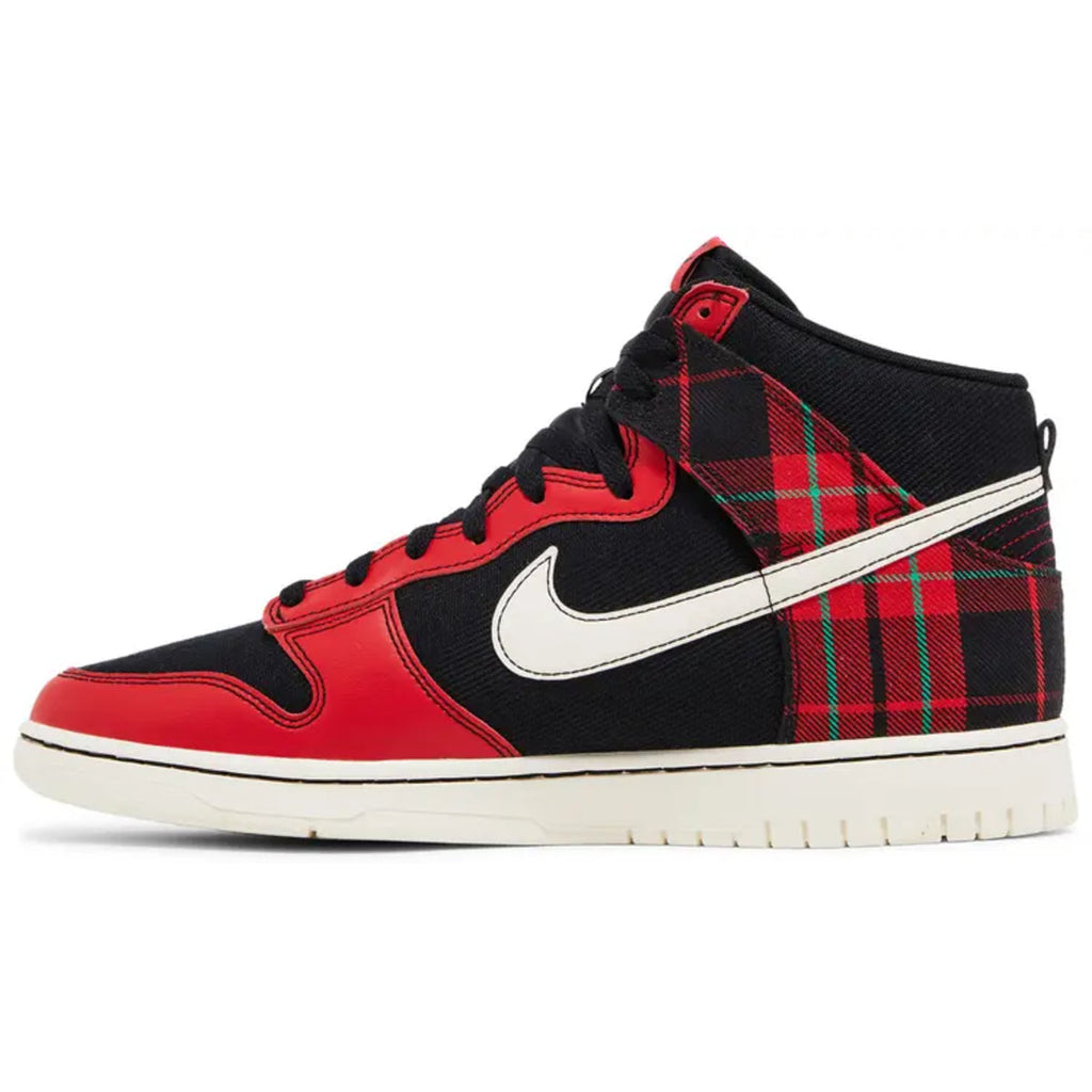 Nike Dunk High Red Plaid