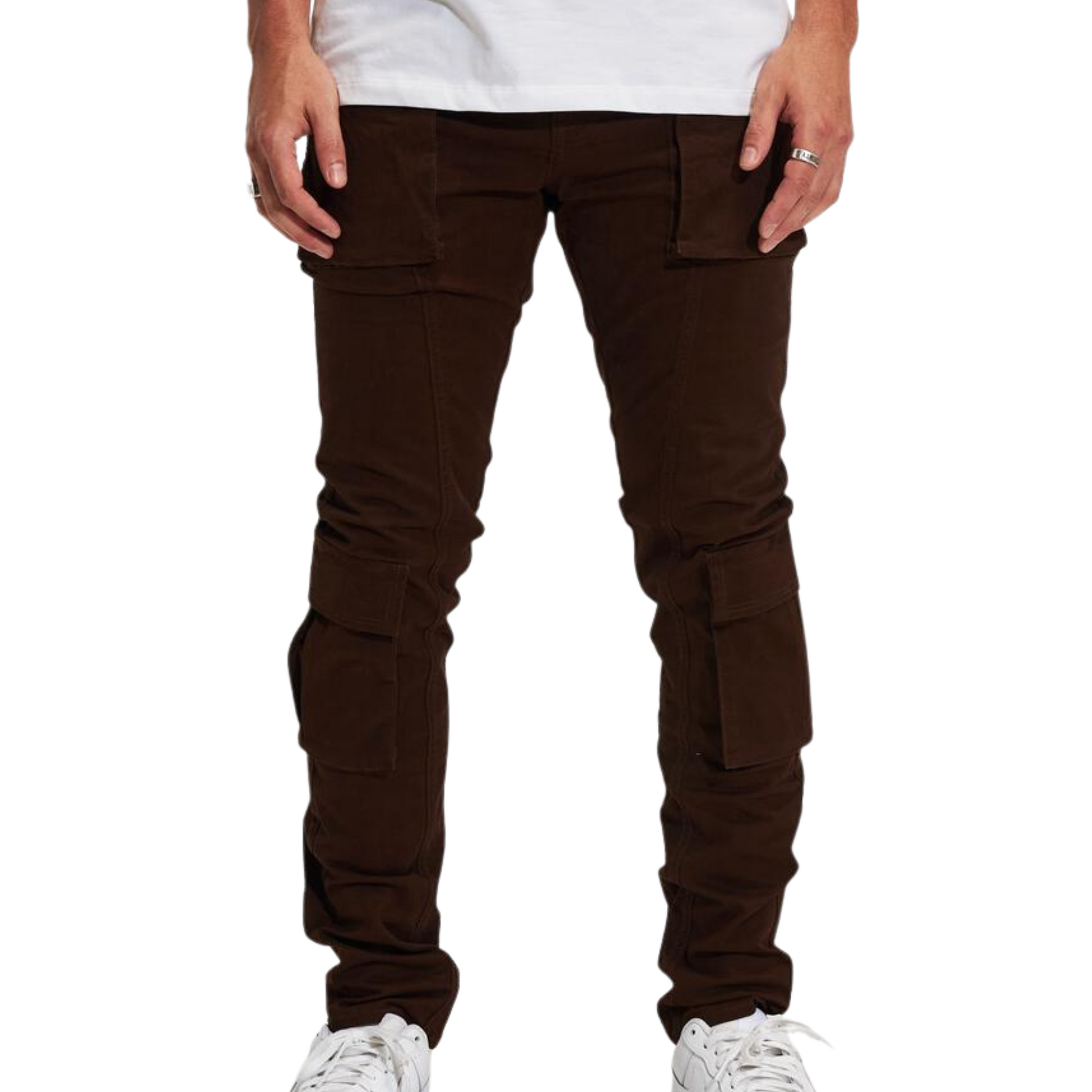 Crysp Solo Cargo Pant (Brown Twill) - CRYSP231-104