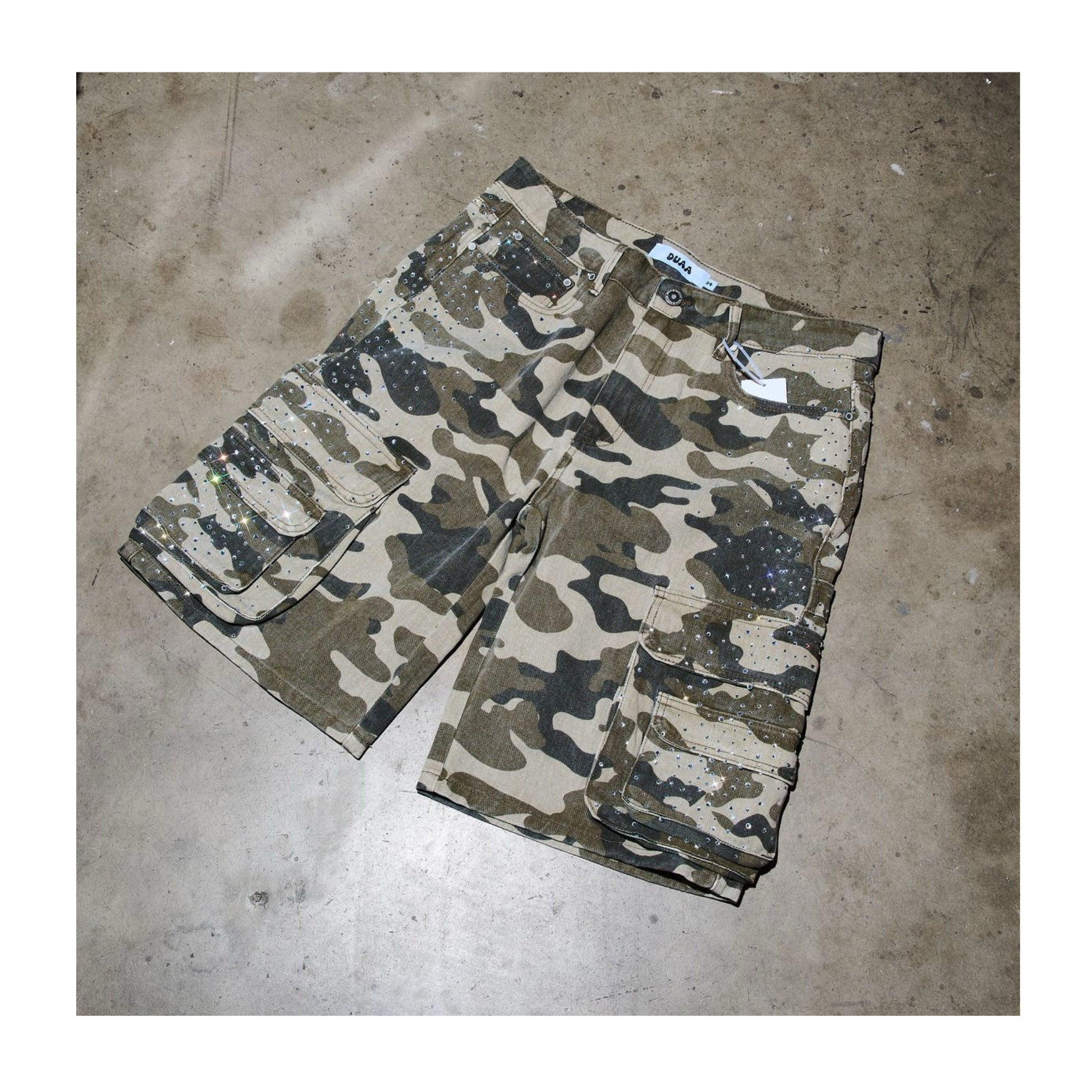 DUAA ''CREATIVE'' GREEN CAMO CARGO