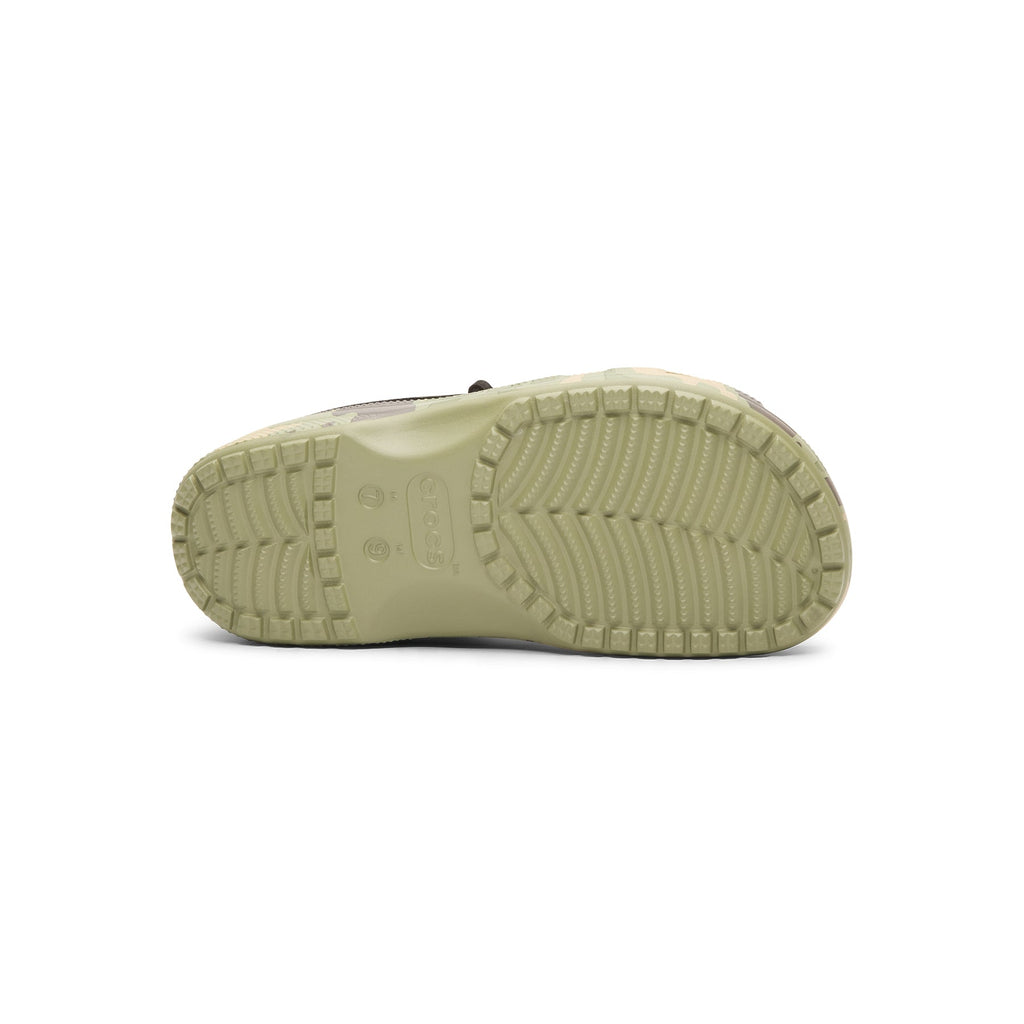 Crocs Classic Duck Camo Boat Shoe  (Black/Cargo)