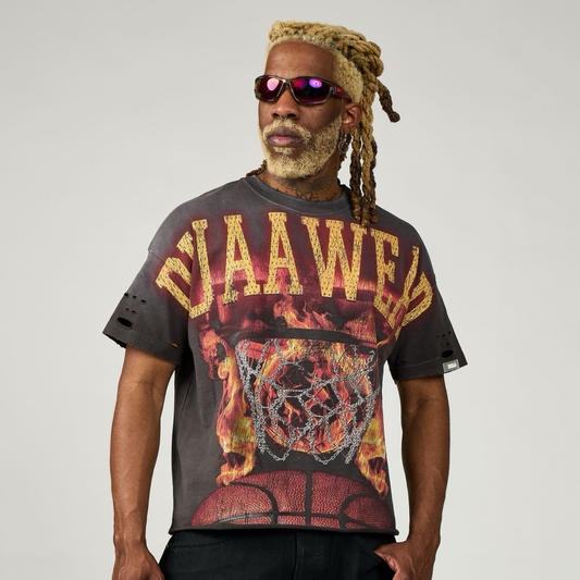 DUAA "Flame Shot" SS Tee (Black)