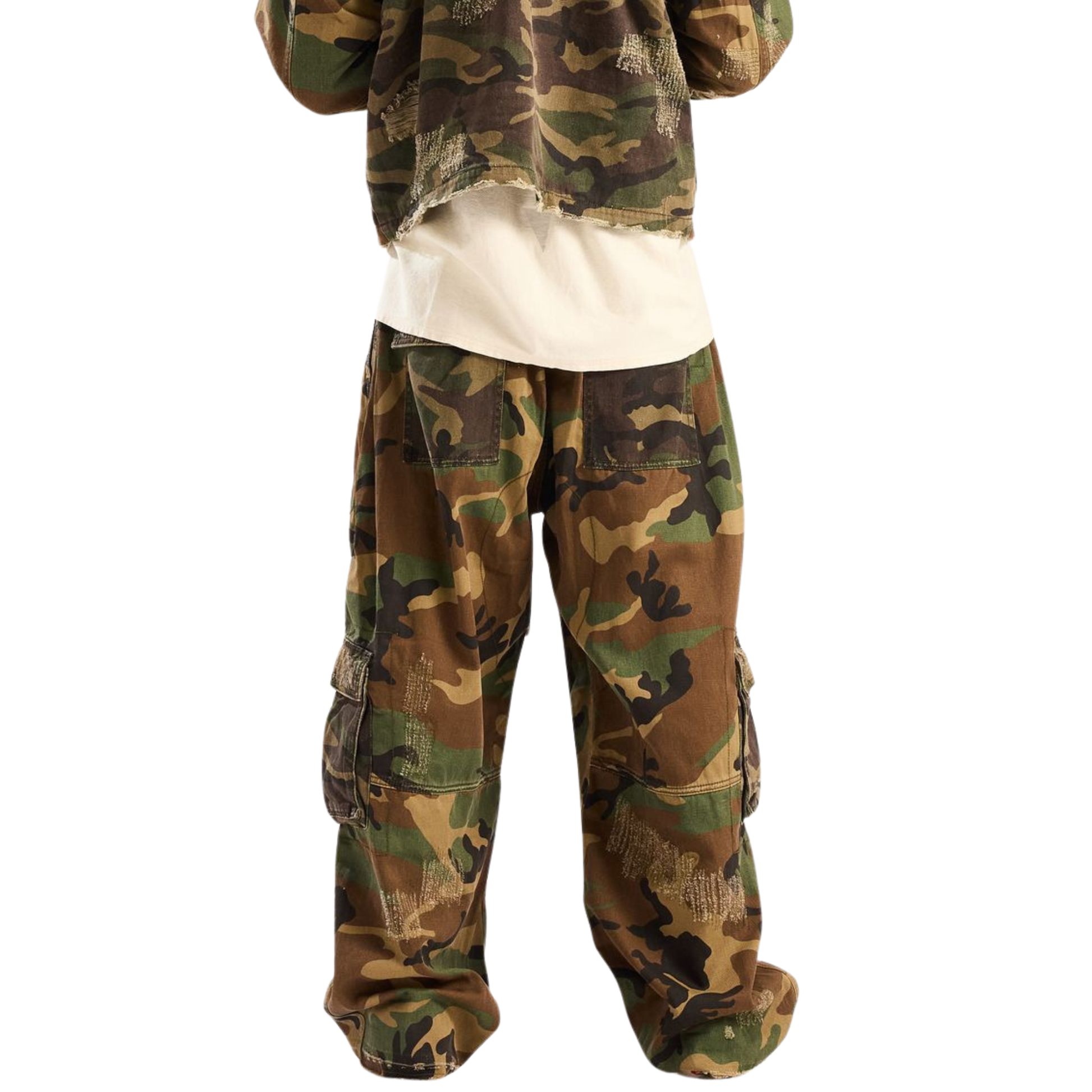 DSM Camo Cargo Pants (Green Camo)