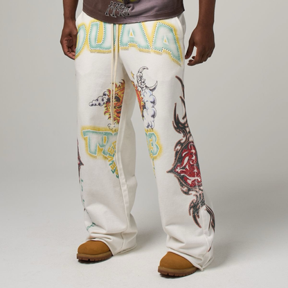 DUAA "Sun Kiss" Sweatpants (White)