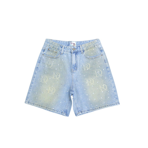 DRY ROT "MINED" DENIM SHORTS 2.0 (Light Wash)