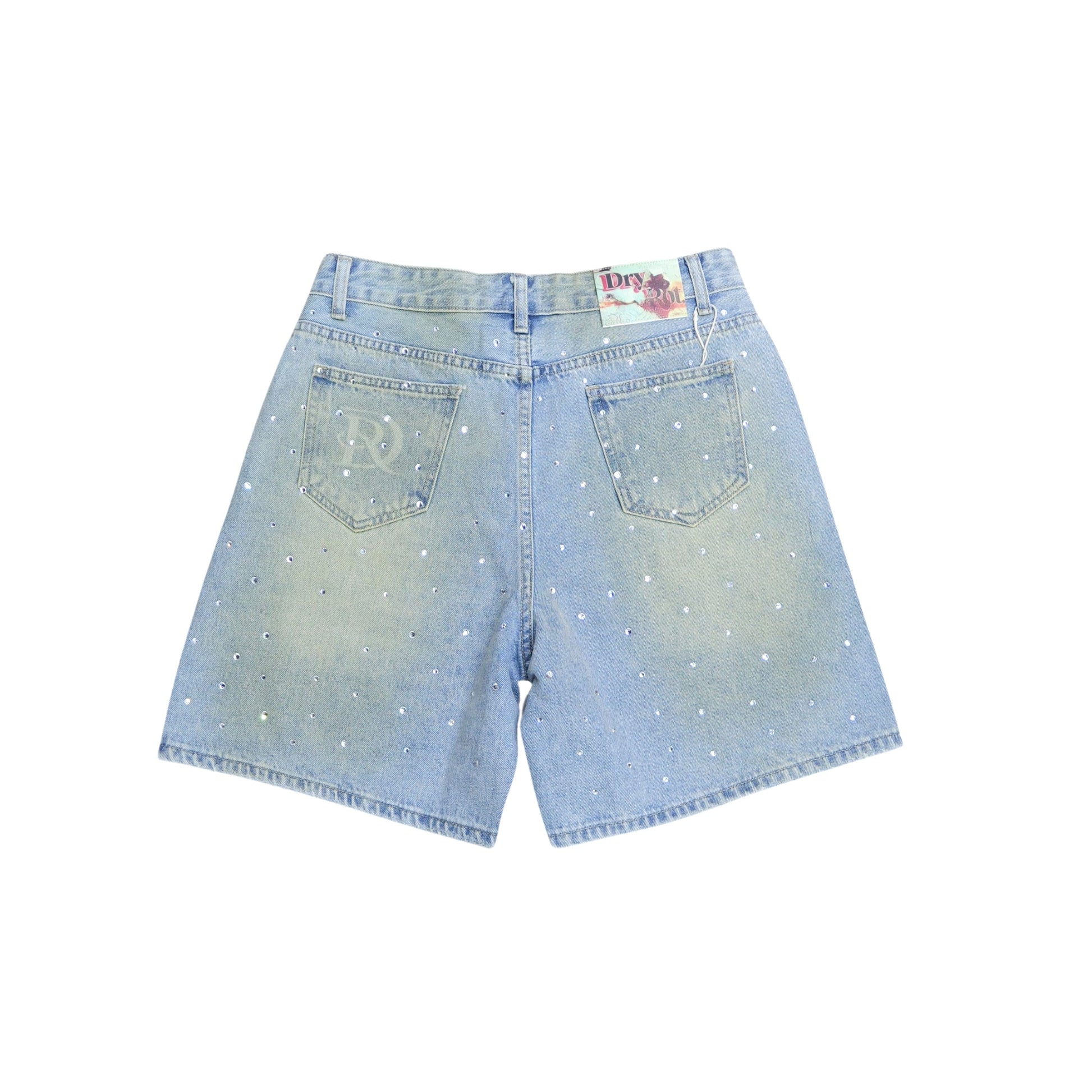 DRY ROT "MINED" DENIM SHORTS 2.0 (Light Wash)