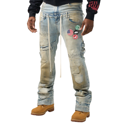 DUAA "World Peace" Blue Denim