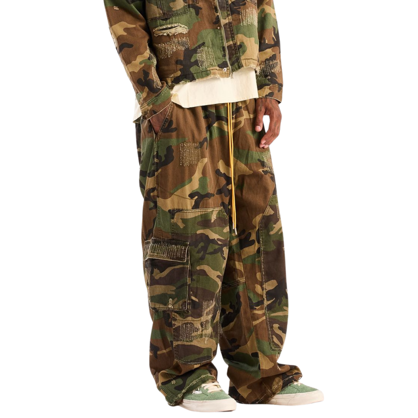 DSM Camo Cargo Pants (Green Camo)