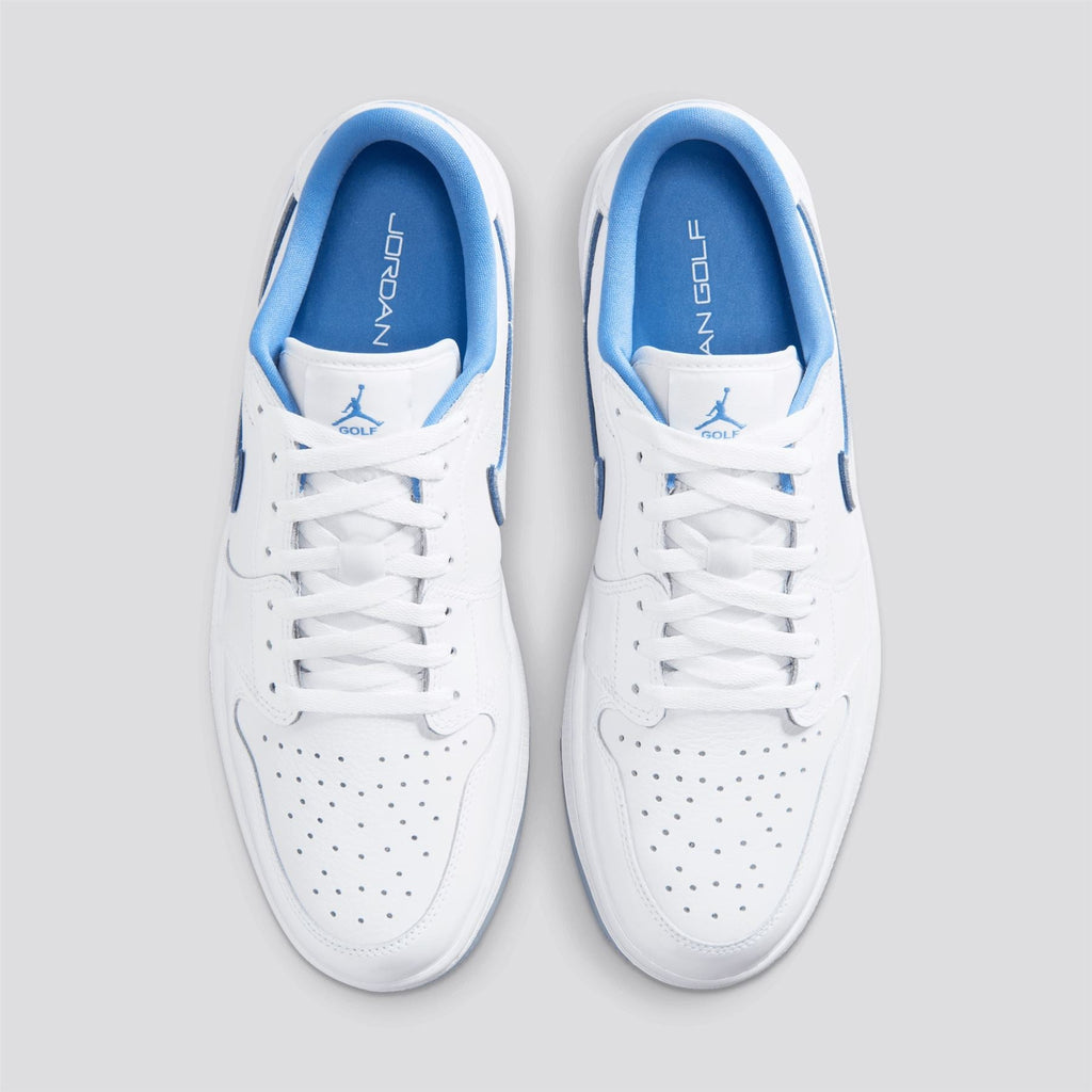 Air Jordan 1 Low Spikeless Golf Shoes White/Legend Blue/Blue Tint