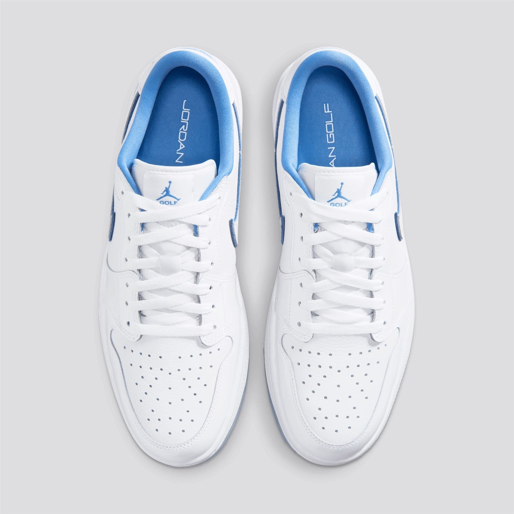 Air Jordan 1 Low Spikeless Golf Shoes White/Legend Blue/Blue Tint