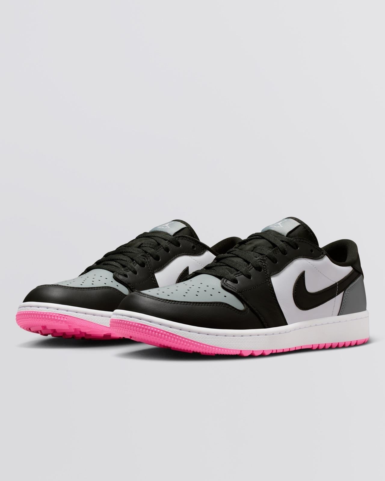 Air Jordan 1 Low Spikeless Golf Shoes White/Sequioa/Light Pumice/Pink Glow