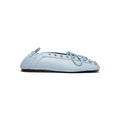 GANNI Eyelets Lace Up Ballerina (Niagara Mist)