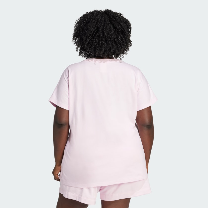 Women's adidas Essentials Linear Cotton Tee (Plus Size)