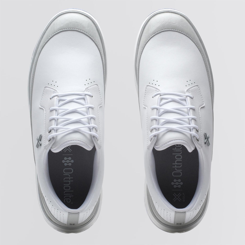 Moving Day SC RS Spiked Golf Shoes White/Ghost Grey Gator/White