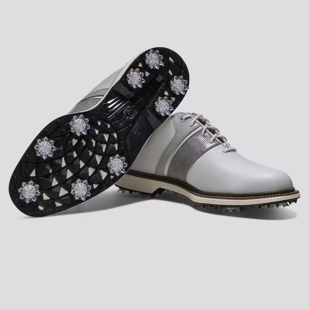 Premiere Series Packard Cleated Laced Golf Shoes White/Grey/Navy