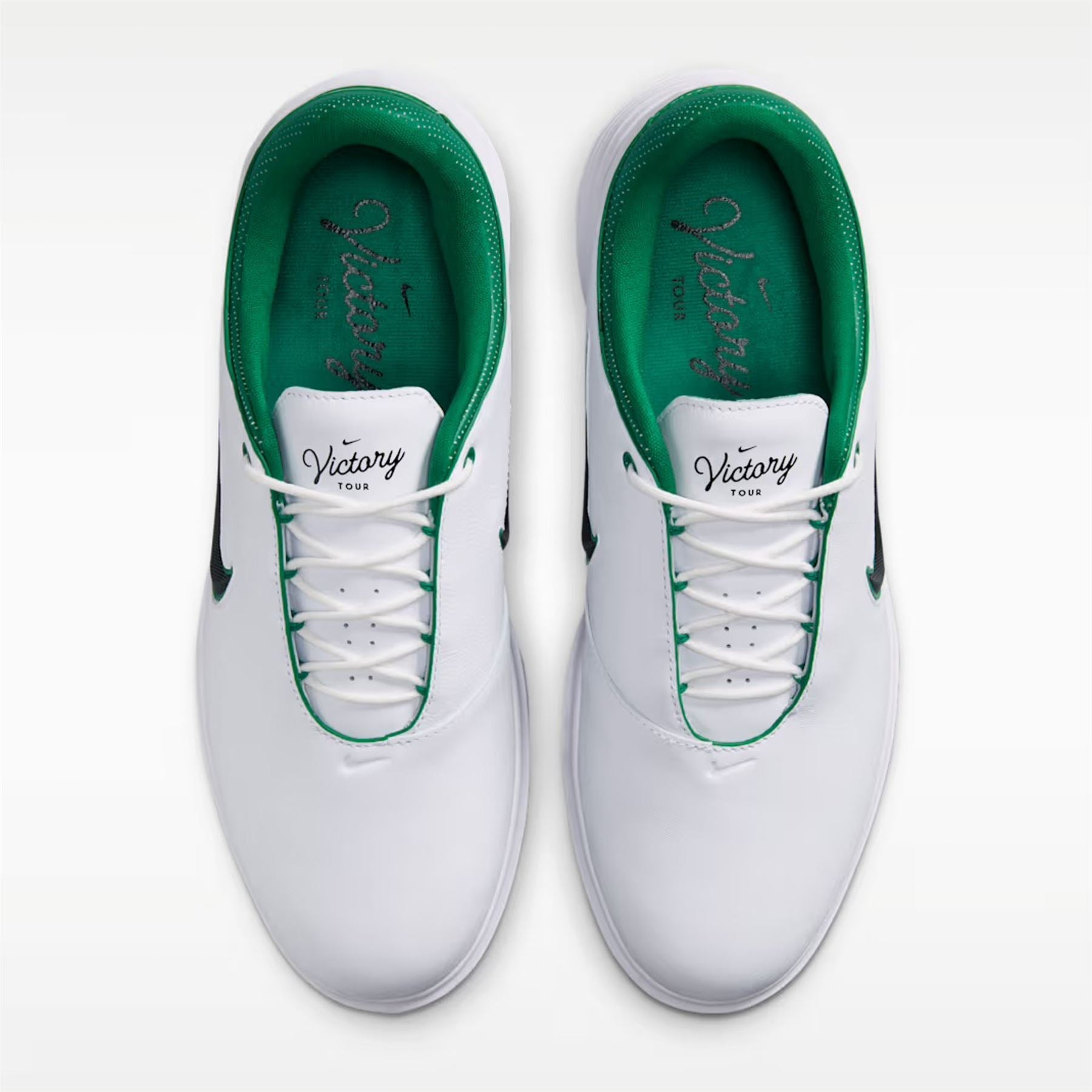 Victory Tour 4 Spiked Golf Shoes White/Black Malachite