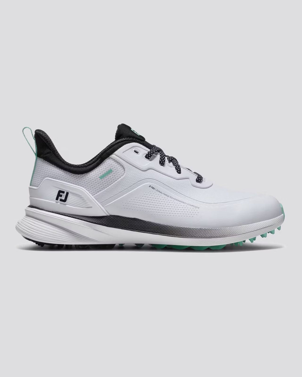 ProSL26 Spikeless Golf Shoes White/Black/Teal