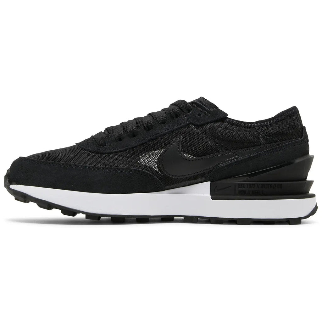 Nike Waffle One Black White Orange Black (GS)