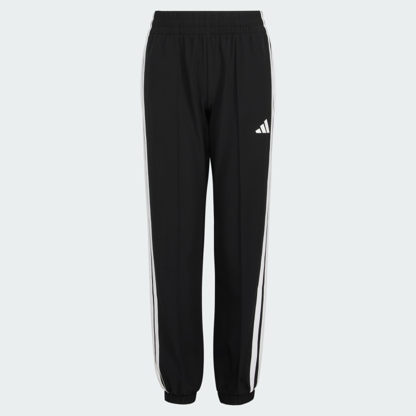 Kids' adidas Elastic Waistband Woven 3-Stripes Jogger Pants